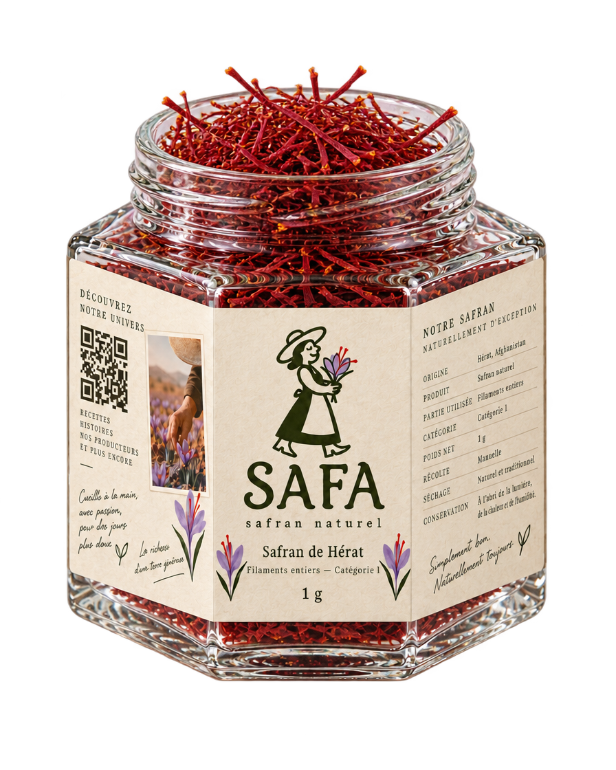 Pot SAFA ouvert, rempli de filaments